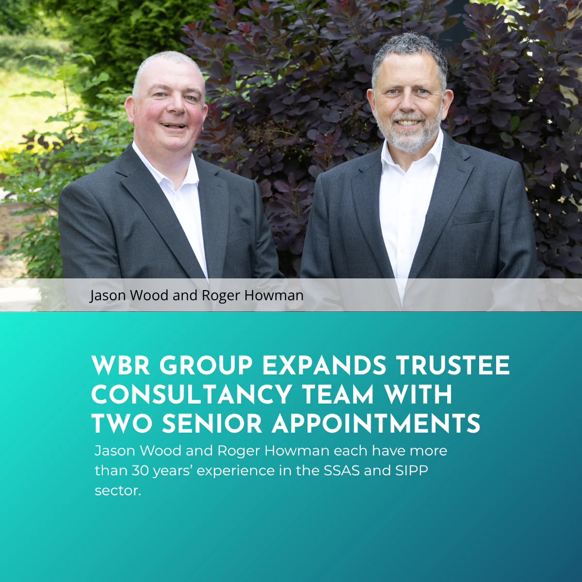 WBR Group Expands Trustee Consultancy Team with Two Senior Appointments